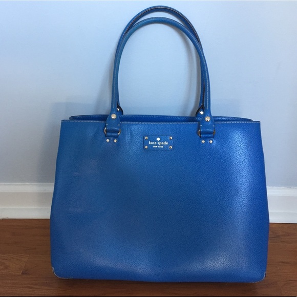 kate spade Handbags - Stunning Kate Spade Vibrant Blue Tote